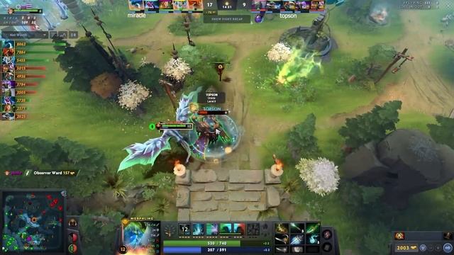 Miracle- morph 13/0/6 vs Topson Oracle #dota2 смотреть онлайн