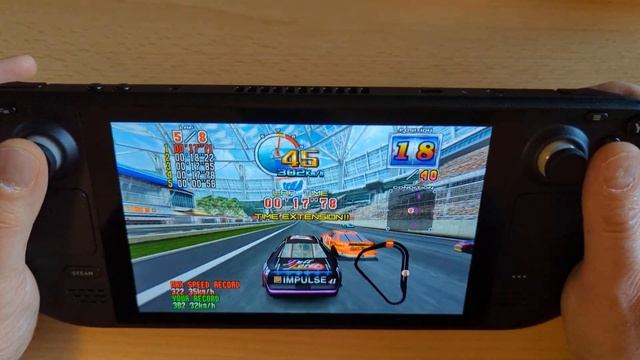Steam Deck Emulation Gameplay - Daytona USA 2 Supermodel Emulator смотреть онлайн