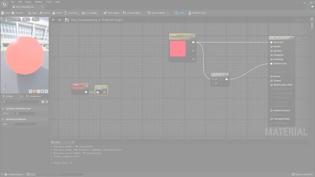 Pulsierende Materials erstellen | Sine & Time Node ► Unreal Engine #ue5 #ue4 Tutorial (German) смотреть онлайн