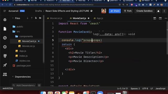WEB02 - REACT 3: Component Side Effects and Styling Techniques смотреть онлайн