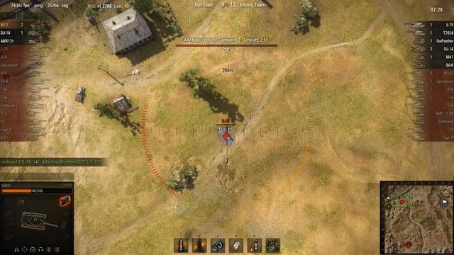 WOT: Steppes - M12 - 8 frags - смотреть онлайн