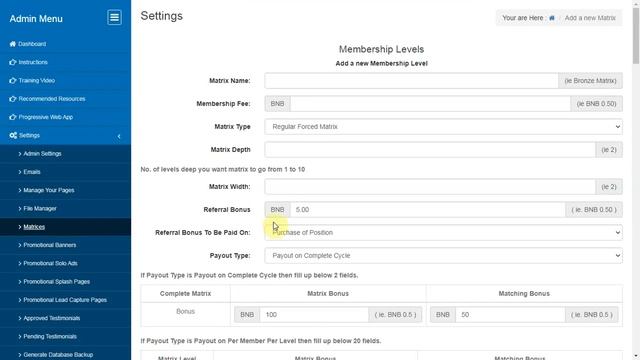 Binance Autopay Matrix Script Admin area - How to Use смотреть онлайн