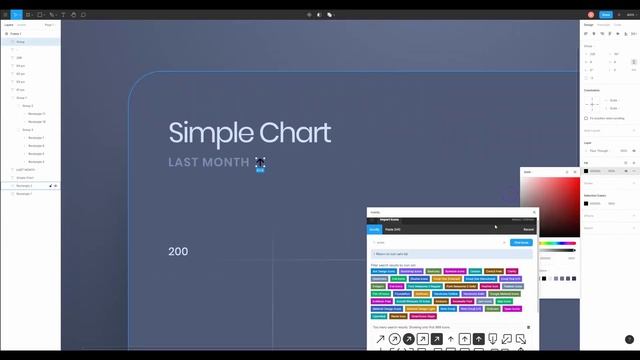 Figma - UI desgin. Урок, как сделать дизайн и анимацию чарта. смотреть онлайн