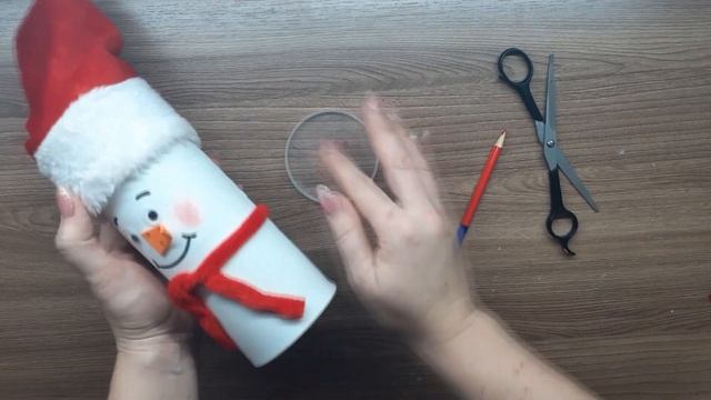 Поделка снеговик/Новогодняя упаковка для сладостей смотреть онлайн