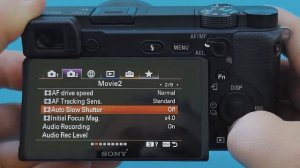 Настройки меню камер Sony для фото и видео на примере Sony а6400