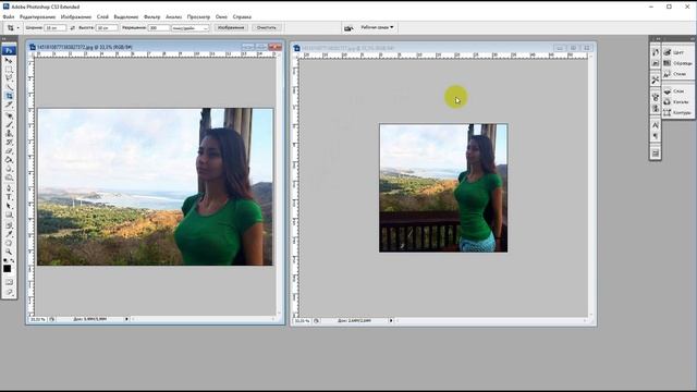 Как задать размер кадра в фотошоп / How to set the frame size in Photoshop смотреть онлайн