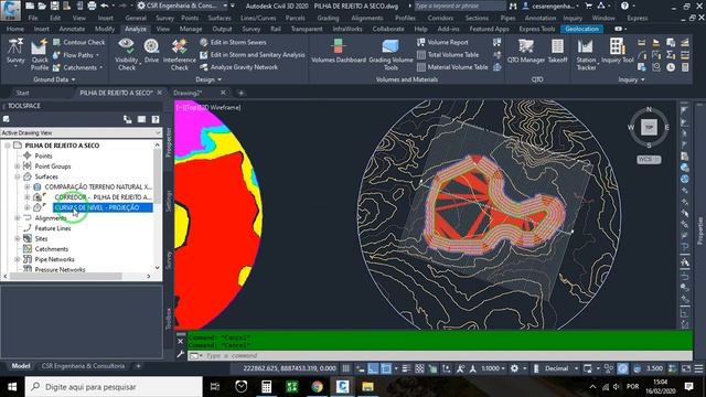 Exportando superfície LANDXML do terreno natural e projeto no AutoCAD Civil 3D 2020 | Aula 17 de 1 смотреть онлайн