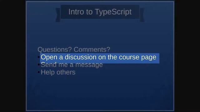 Introduction to TypeScript - Course Overview смотреть онлайн