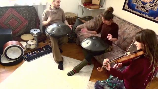 Mandàra - Living Room Jam (Double Handpan, Violin)