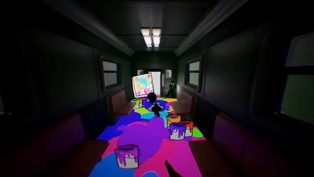Subway Midnight Part 3 Good Ending / Painter Puzzle All Paint / Horror indie Game Color Red Orange смотреть онлайн