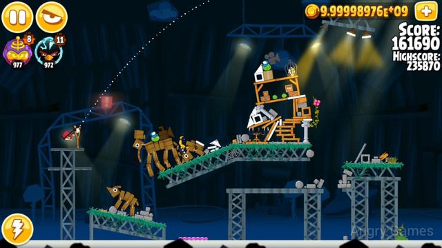 Angry Birds Seasons Piggywood Studios 3 Stars 8 Level смотреть онлайн