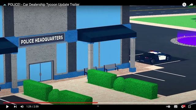 ОБЗОР ТРЕЛЛЕРА! ПОЛИЦИЯ В ИГРЕ (Car Dealership Tycoon) #Роблокс смотреть онлайн