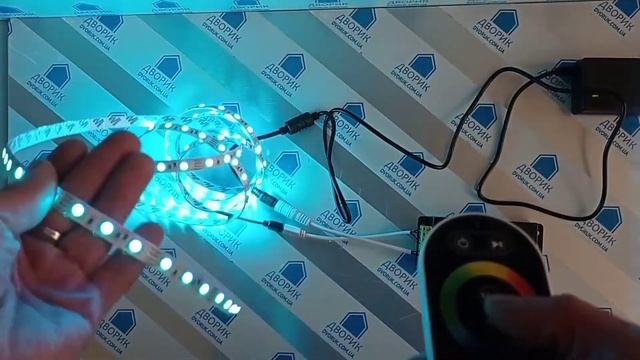 Контролер RGB 18А 12V-24V Радіо - (чорний сенсорний пульт) 8 кнопок для освітлення смотреть онлайн