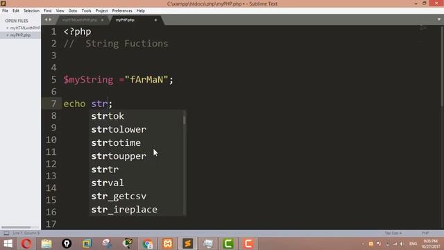 String Functions in PHP : Strtolower and strtoupper in PHP смотреть онлайн