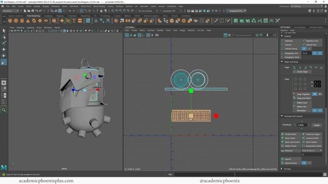 Create Jinx's Grenade in Maya 2022: Finish UV Mapping (4/6) смотреть онлайн