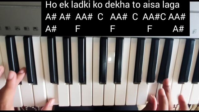 ek ladki ko dekha to piano | ek ladki ko dekha piano tutorial| love story 1942| anil kapoor| prachi смотреть онлайн