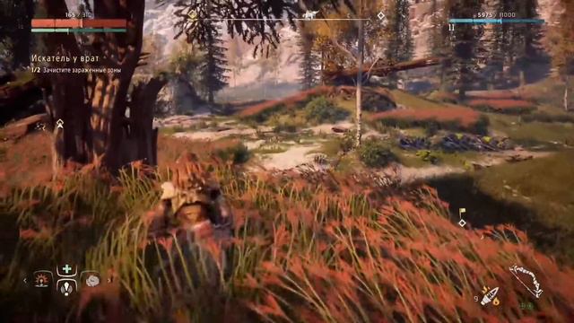 HORIZON ZERO DAWN. Игрофильм Первое прохождение #6 Искатель у врат Без коментариев сложность высока смотреть онлайн
