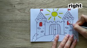 Познавательное рисование для детей с PimkiToys. Видеоурок. Простой рисунок. Замок