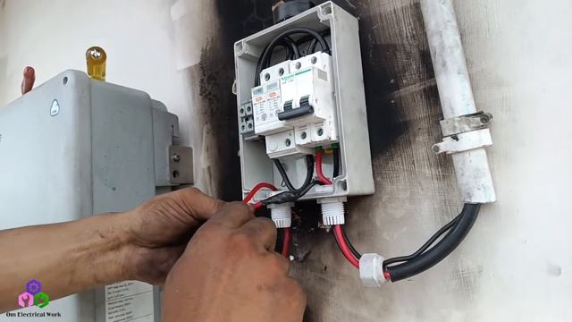 SOLAR ON GRID INVERTER ACDP CONNECTION KAISE KARTE HAI. INVERTOR CONNECTION. @OMElectricalWork
