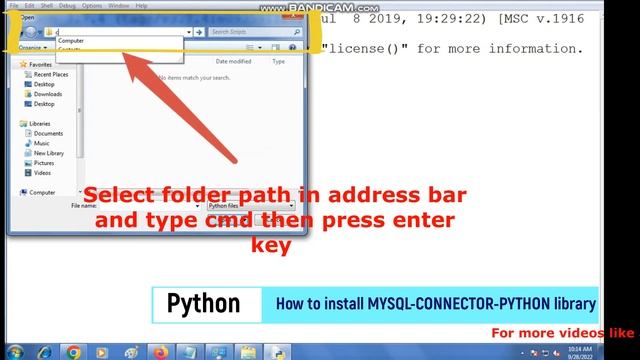 INSTALL MYSQL CONNECTOR LIBRARY IN PYTHON | STEP BY STEP | CODE 065 | #MYSQL #PYTHON #cbse смотреть онлайн