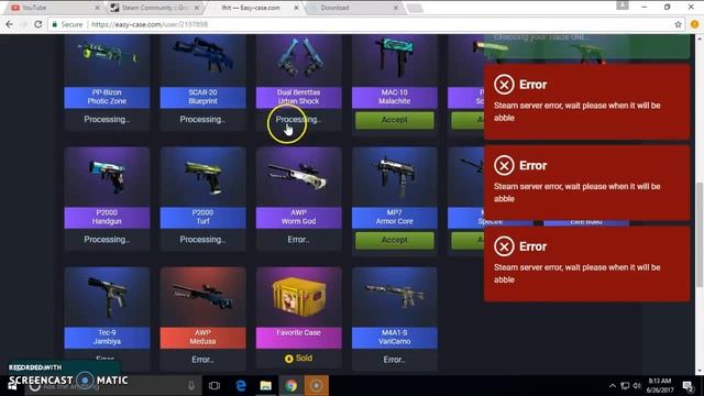 CSGO EASY-CASE ERROR WITHDRAW смотреть онлайн