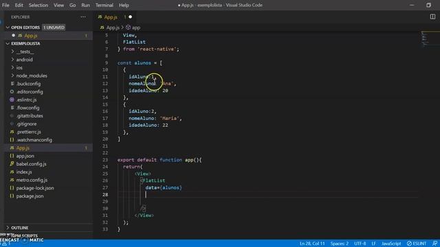 Flatlist - React Native смотреть онлайн