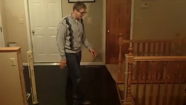 Retract-A-Gate installation -- customer safety gate installation for stairs смотреть онлайн