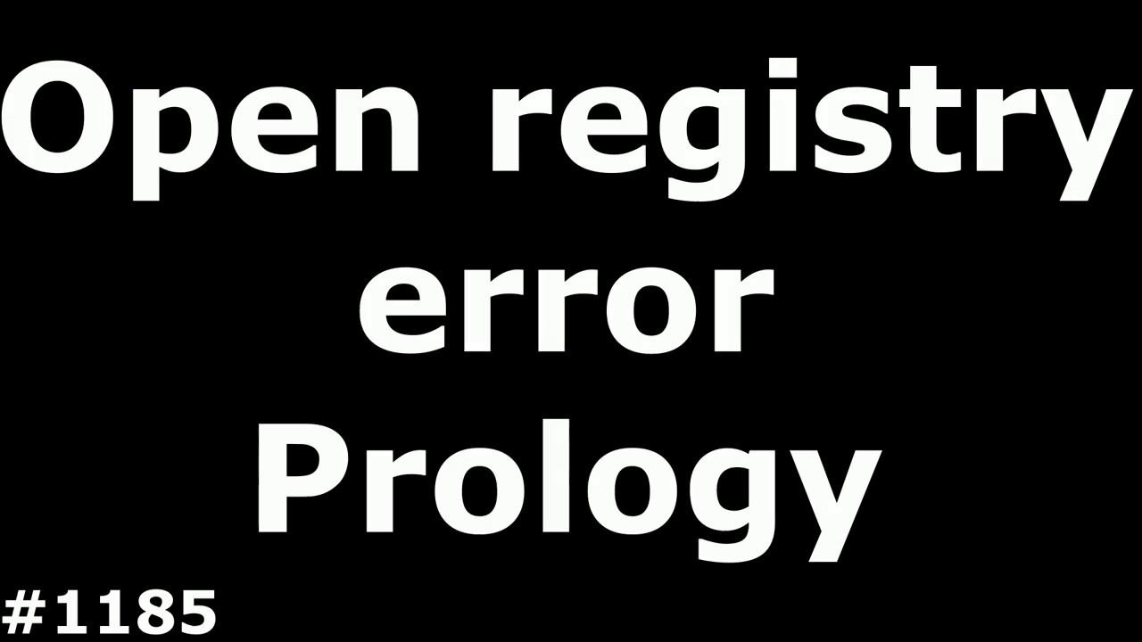 Open registry error Prology imap 4000m. Восстановление реестра, инструкция по полной прошивке смотреть онлайн