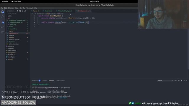 Making my own stream overlay || C#, React, TypeScript смотреть онлайн