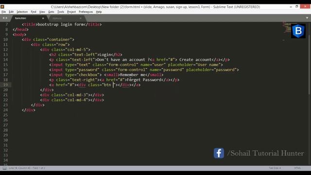 Bootstrap Login Form Example - Create Login Form Bootstrap - Bootstrap Transparent Login Form Code смотреть онлайн