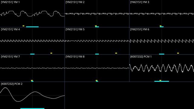 Gradius III (Arcade) - "Departure for Space" [Oscilloscope Visualization] смотреть онлайн