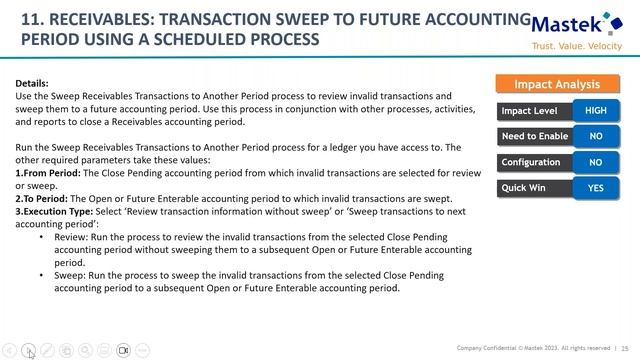 Mastek Live Advisory Webinar - Finance Oracle Quarterly Updates 23C смотреть онлайн