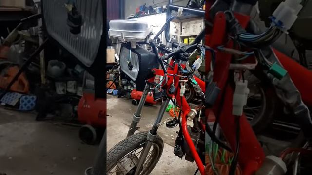 переделка зид пилот 50 2т на 4т мотор . проводка от скутера патрон 110# мопед #зид