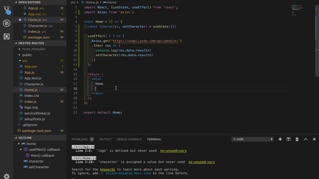 Nested routing params: React Router Dom смотреть онлайн