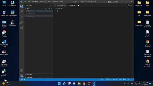 How to create and run html, css and javascript files in VScode editor, 2022, for beginners, смотреть онлайн
