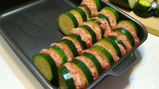 КАБАЧКИ С ФАРШЕМ (голубцы из кабачков) в духовке. Рецепт! Эффектная подача, красивые и вкусные!.mp4 смотреть онлайн