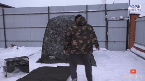МОБИЛЬНАЯ ПАЛАТКА-БАНЯ  "МОРЖ" РАСПАКОВКА И УСТАНОВКА