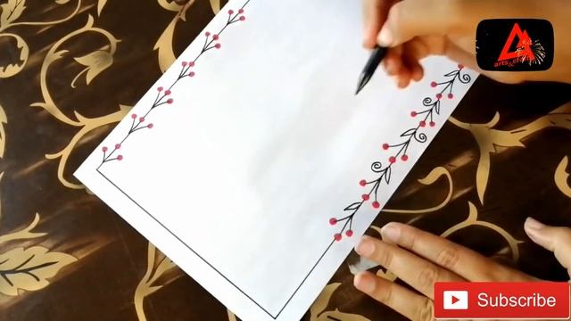 Beautiful Border Design | Video #223 | Arts and Craft смотреть онлайн