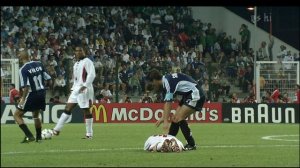 David Beckham red card - Argentina vs England - World Cup 1998 (HD)