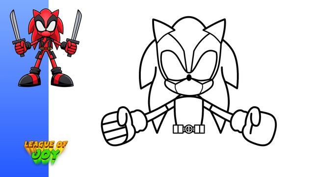 How to DRAW SONIC DEADPOOL - Sonic the Hedgehog смотреть онлайн
