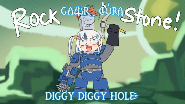 Gawr Gura Sings Diggy Diggy Hole By The Yogscast (Wind Rose Cover) (Remastered Audio)