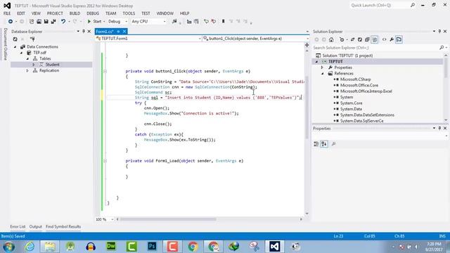 118 - How to Insert Data INTO Local DataBase using C# смотреть онлайн