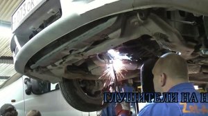 Замена  глушителя Hyundai Sonata . Замена  глушителя в СПБ.