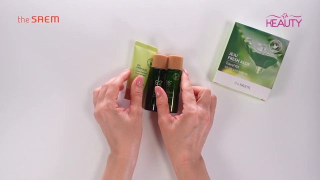 Набор средств The Saem Jeju Fresh Aloe Travel Kit (тонер, эмульсия, пенка) смотреть онлайн