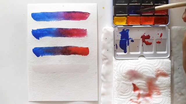 Как смешивать акварель ? смотреть онлайн