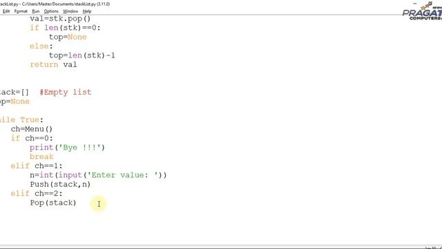 Stack Implementation in Python with Menu Driven Options (Practical & Theoretical Concept) смотреть онлайн