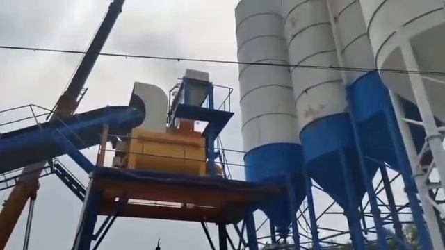batching plant 120cbm--no basis бетонный завод 120куб.м в час без фундамента смотреть онлайн