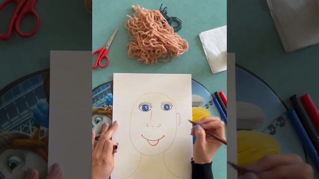 Заняття для старшої групи «Портрет мого друга» (малювання + аплікація з ниток) смотреть онлайн