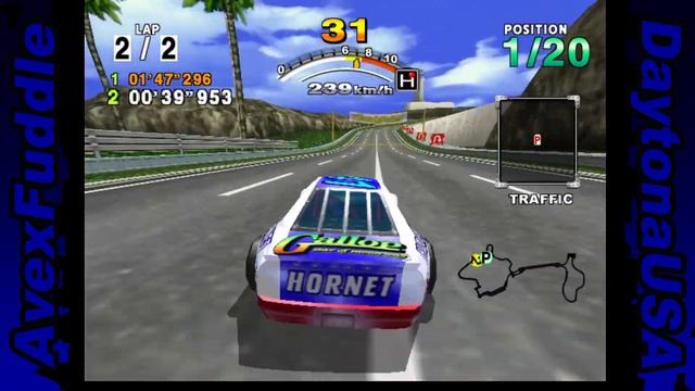 Daytona USA 2001 (Dreamcast) - Seaside Street Galaxy смотреть онлайн