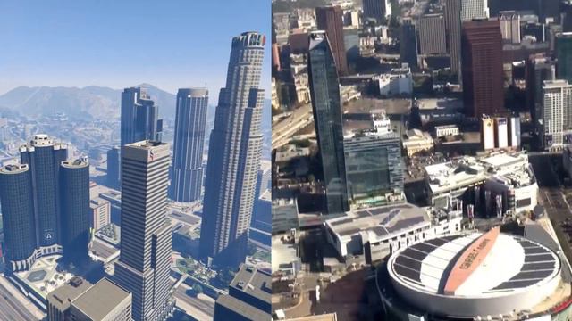 Насколько реален Los-Santos из GTA5? смотреть онлайн